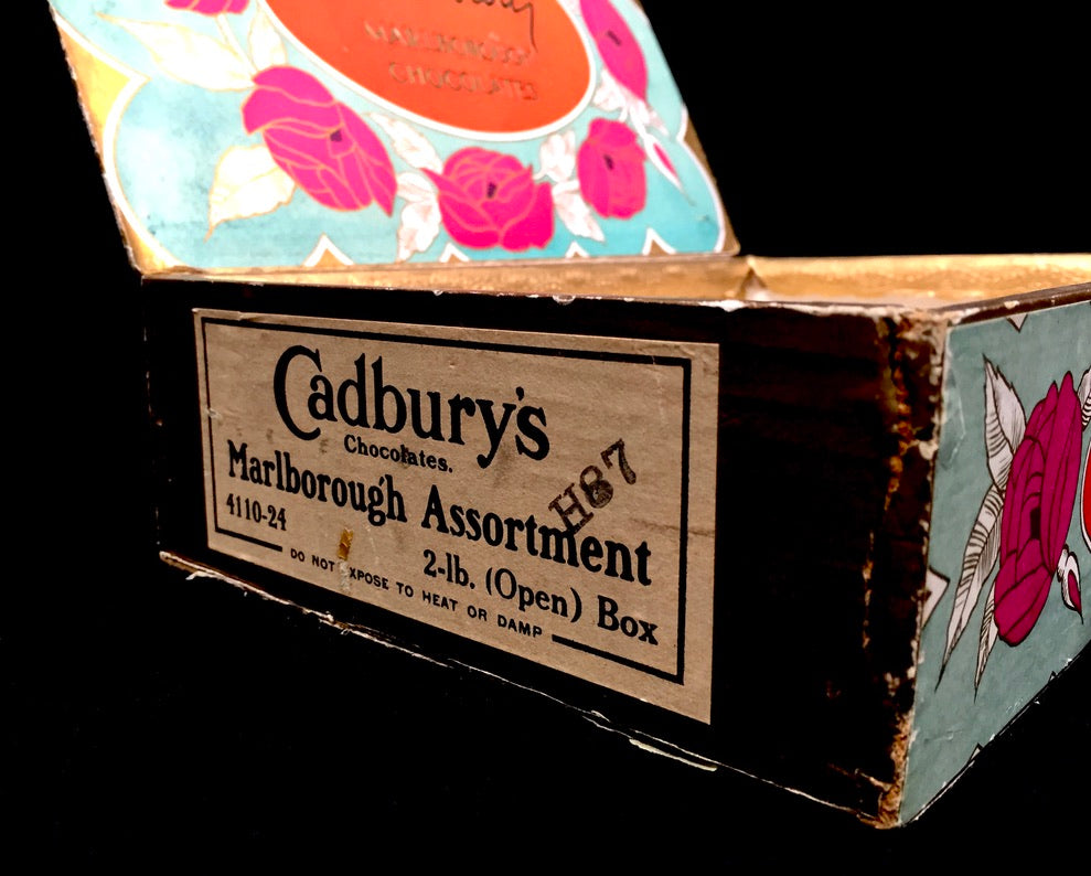 Antique Advertising - Cadbury's Chocolate Confectionery Wooden Shop Display Box