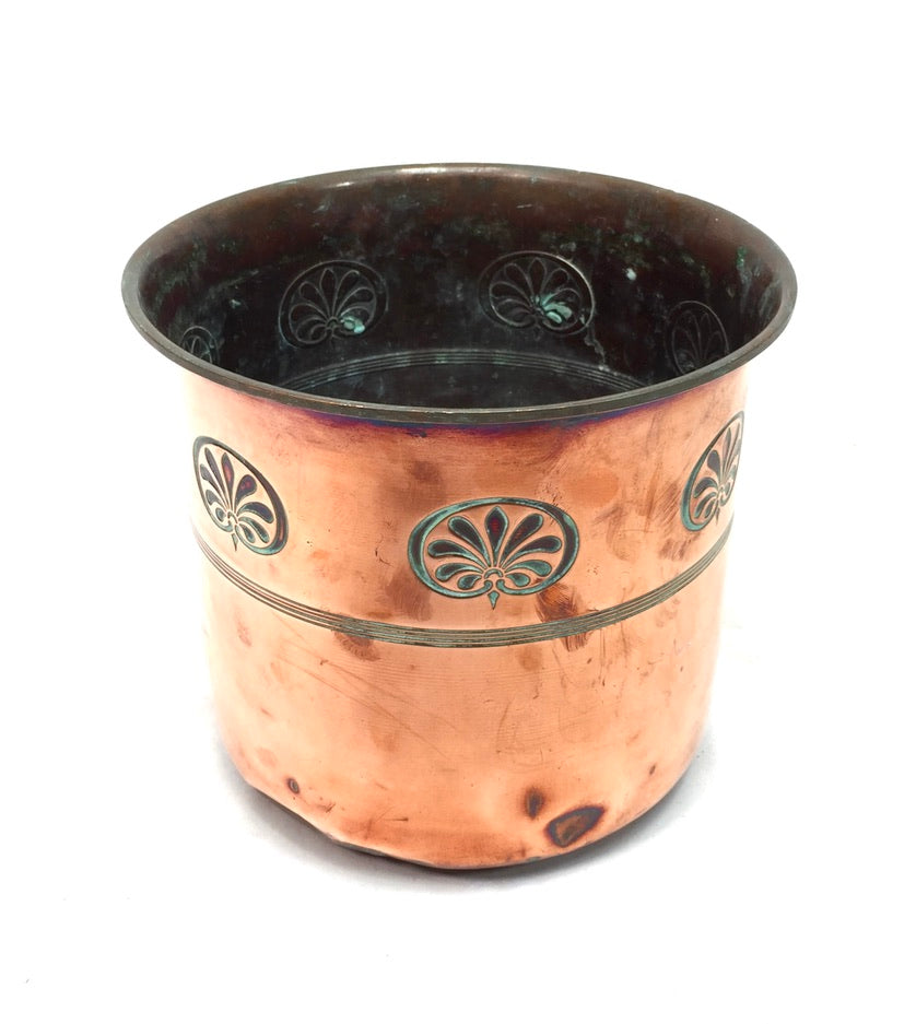 Antique Art Nouveau Copper Planter / Plant Pot / Jardiniere Arts & Crafts c.1900