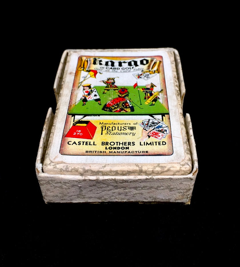 Antique Kargo Golf Playing Card Game / Complete Set / Castell Brothers c.1930