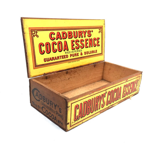 Antique Advertising - Cadbury's Chocolate Confectionery Wooden Shop Display Box