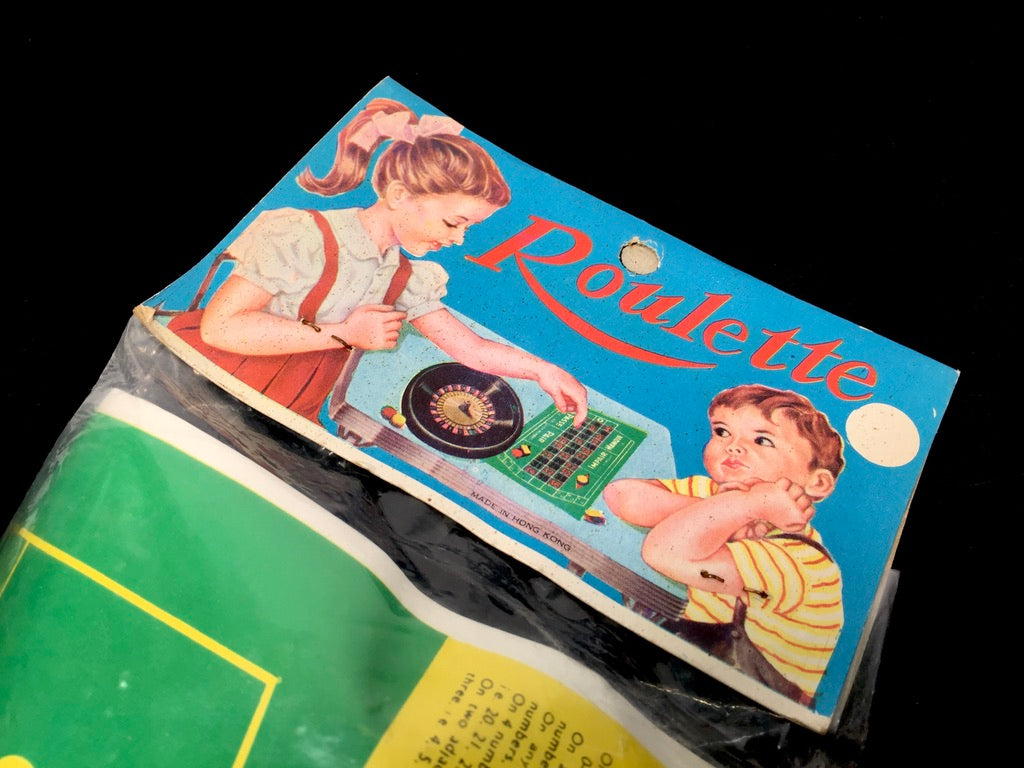 Vintage 1970s Pocket Roulette Betting Game Set In Packet Unopened Toy Complete