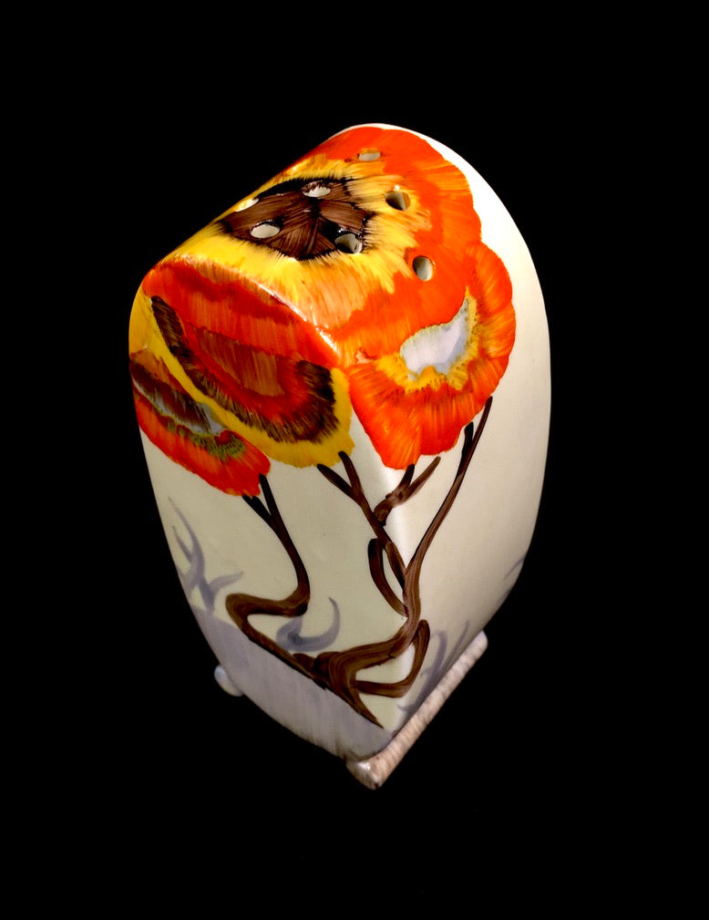 Clarice Cliff - Rhodanthe Pattern Bonjour Sugar Sifter Art Deco Pottery