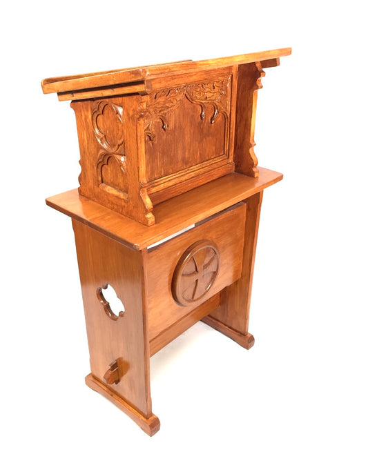 Antique Wooden Large Floor Standing Lectures Lectern / Book Stand / Church