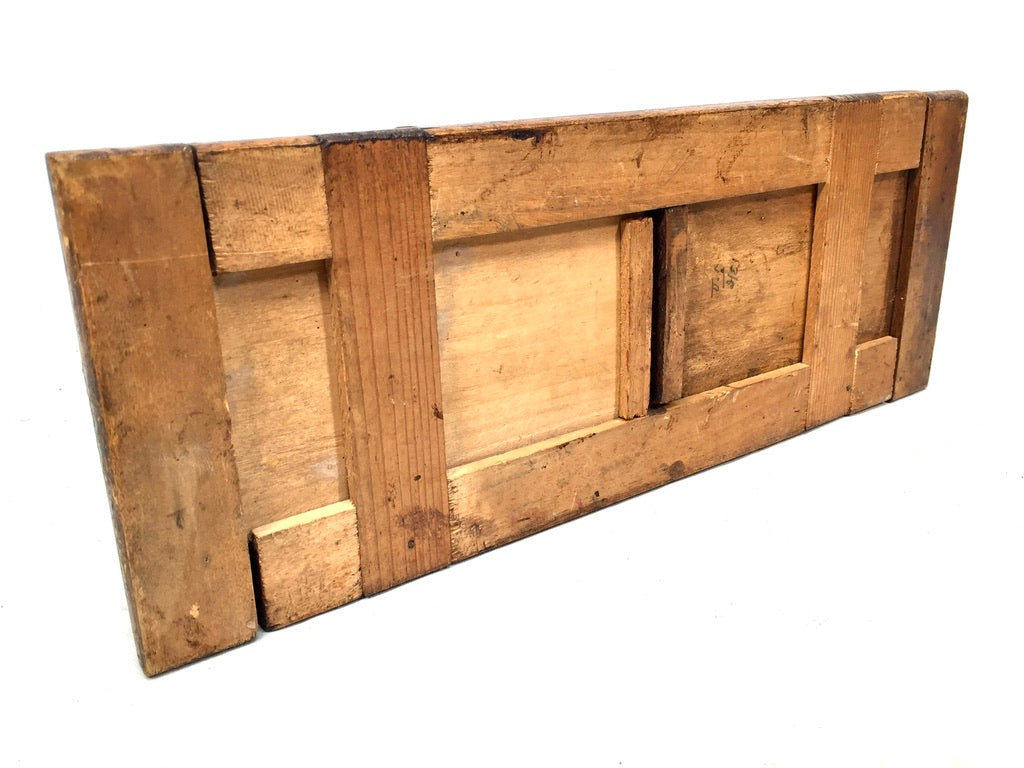 Antique Wooden Art Nouveau Tabletop Book Slide Display Stand Shelf Rack c1900