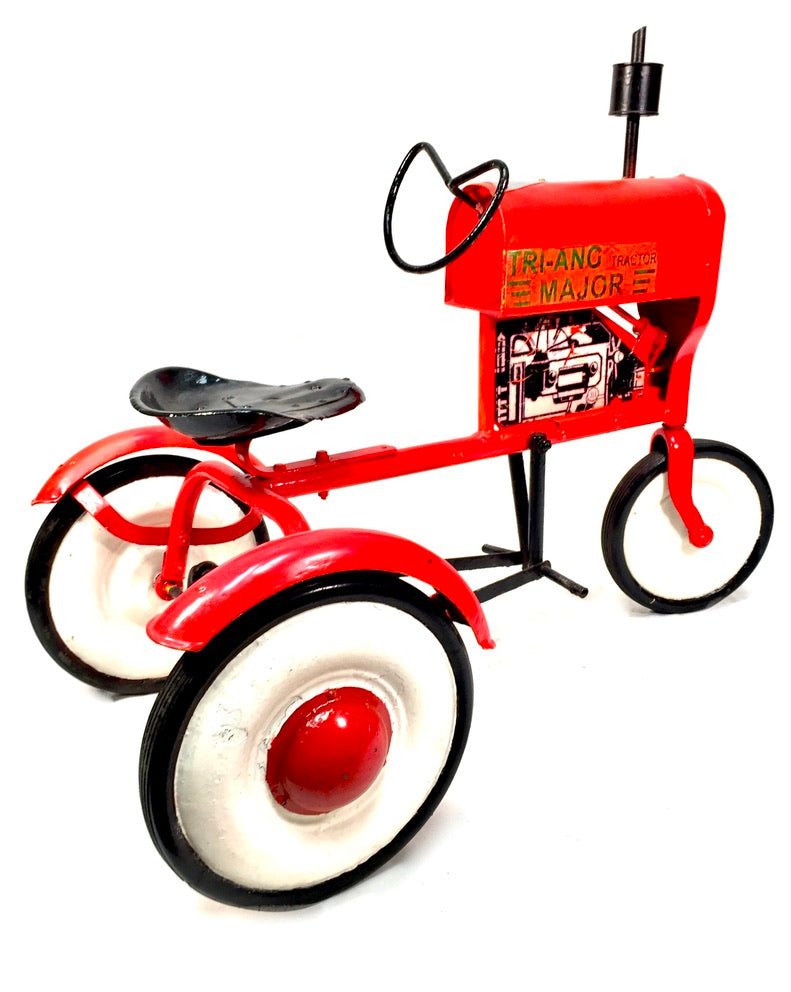 Vintage Toys - Tri-ang Major Pressed Steel Children's Red Pedal Tractor c.1960