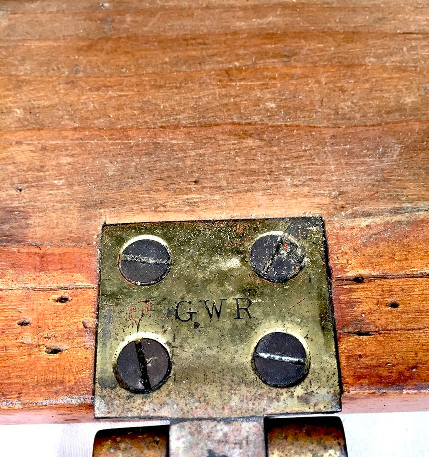 Antique 20th Century GWR Tambour Fronted Wall Mounted Railway Ticket Holder Rack
