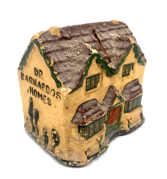 Vintage Papier Mâché Collection Box For Dr Barnardo Homes Money Box / Antique&nbsp;