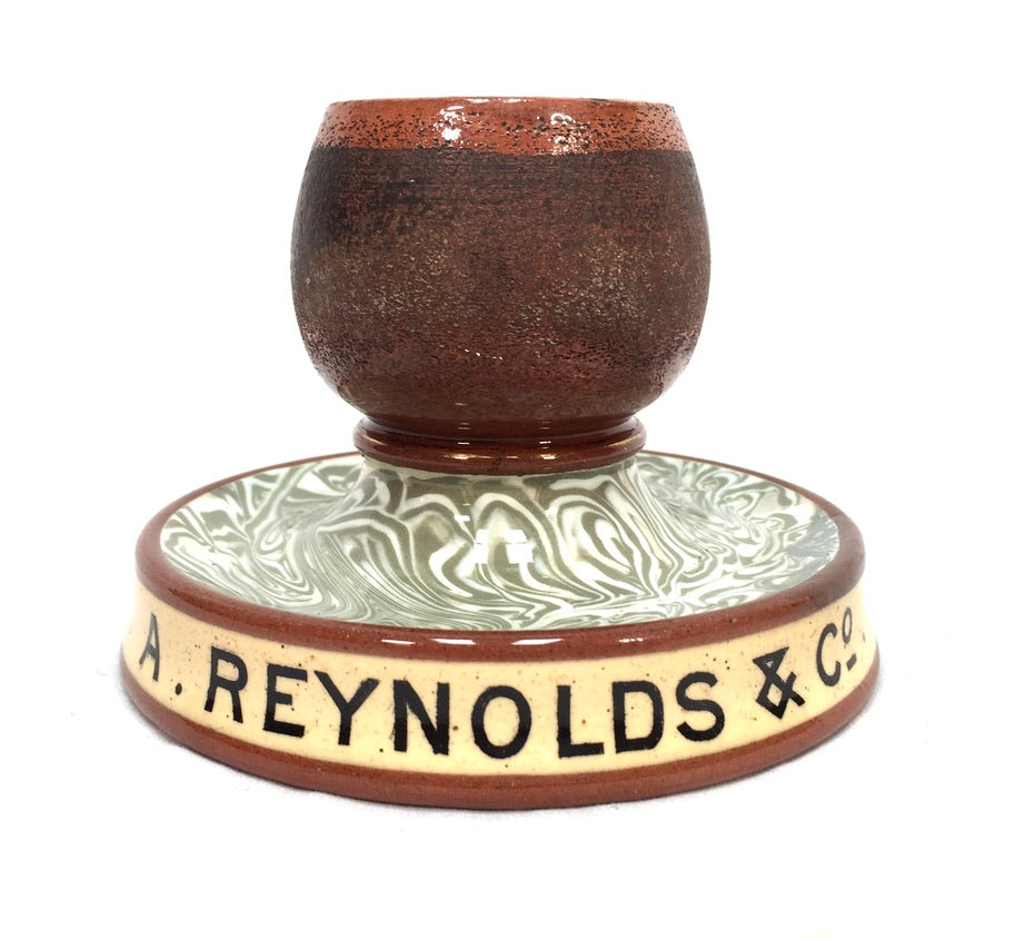 Antique Advertising - Reynolds Bar Fitters, Leeds Match Stick Holder & Striker