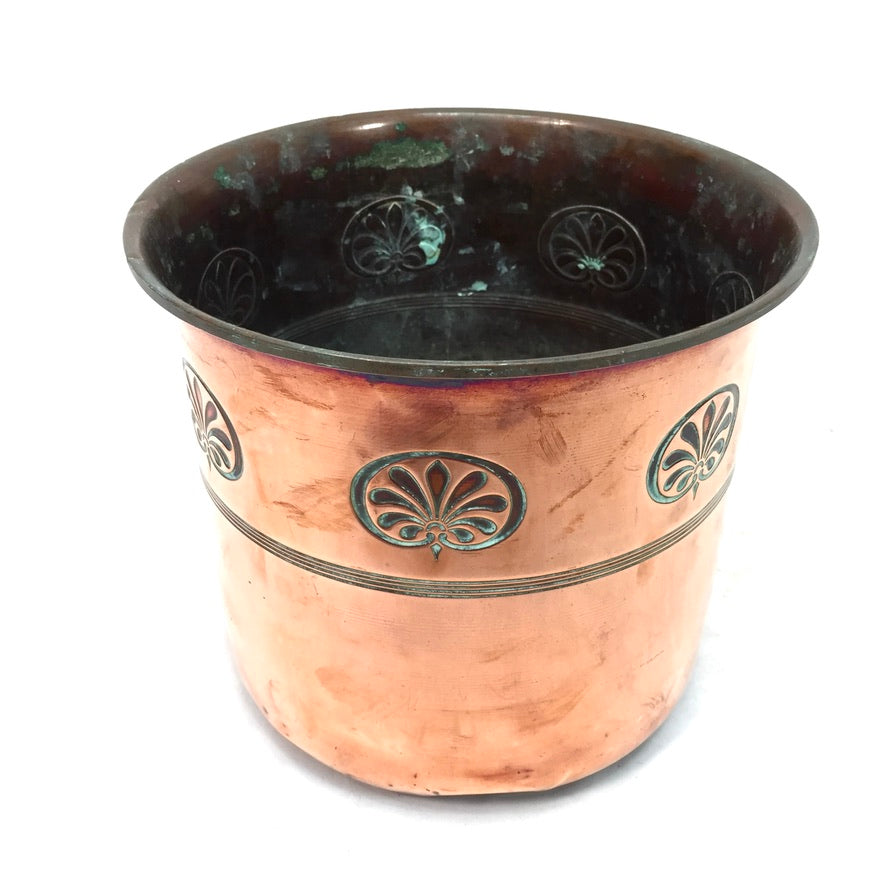Antique Art Nouveau Copper Planter / Plant Pot / Jardiniere Arts & Crafts c.1900