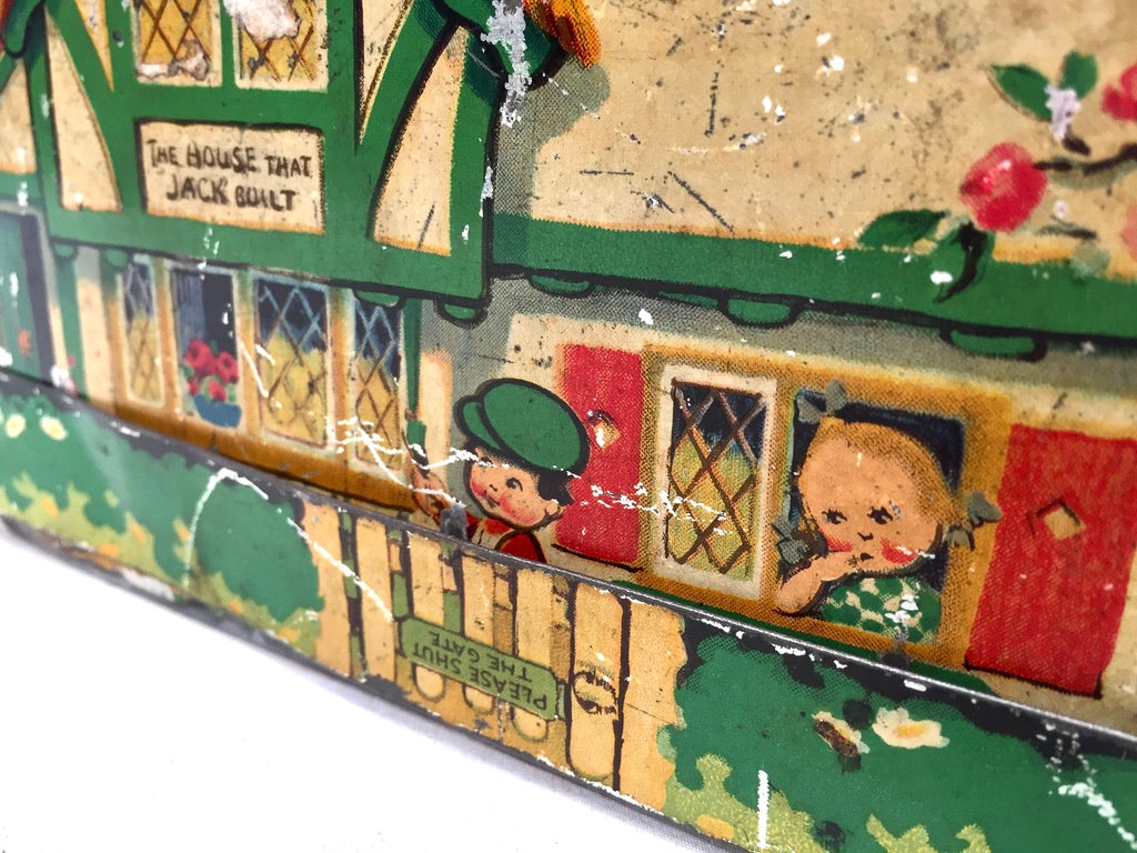 The House that Jack Built" Macfarlane Lang & Co Biscuit Tin