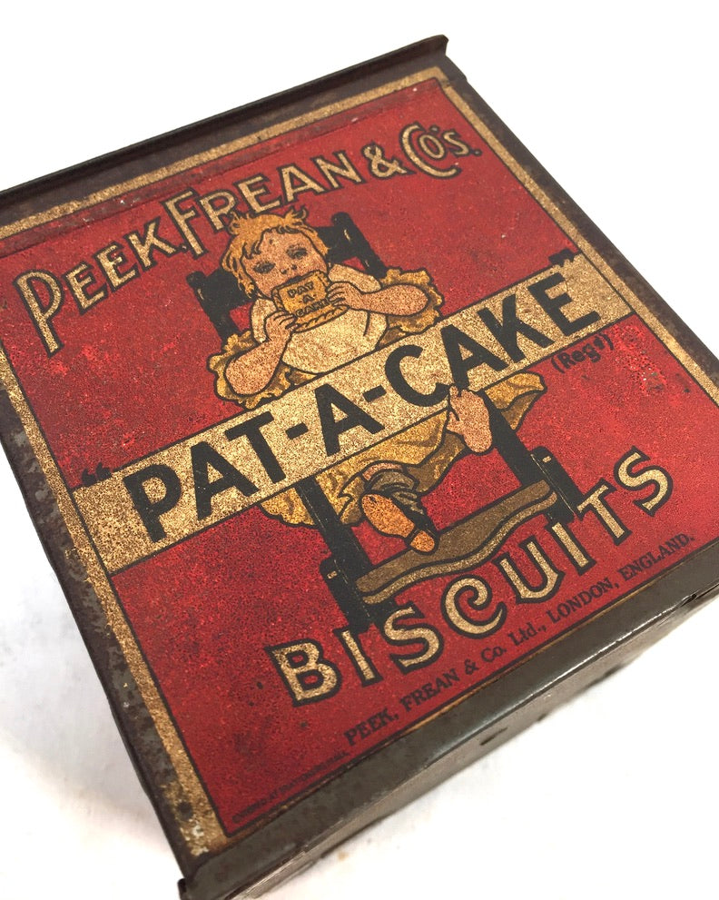 Antique Advertising - Peek Frean & Co Biscuit Tin Counter String Dispenser c1930