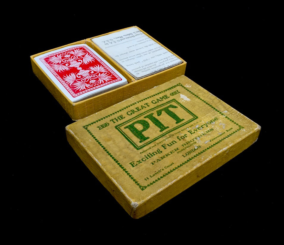 Antique Boxed Pit Trading Playing Card Game Playing Deck / Complete c.1910