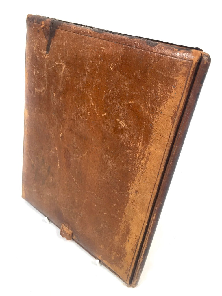Antique 19th Century Folding Gentlemen' Campaign Mirror / Portable / Travel