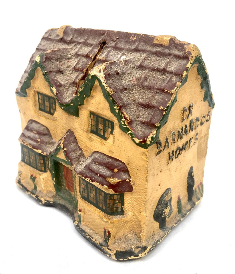 Vintage Papier Mâché Collection Box For Dr Barnardo Homes Money Box / Antique&nbsp;