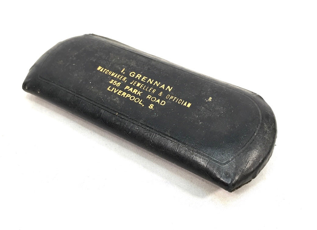 Antique Pince-Nez Glasses I Grennan Liverpool with Original Case Vintage Fashion