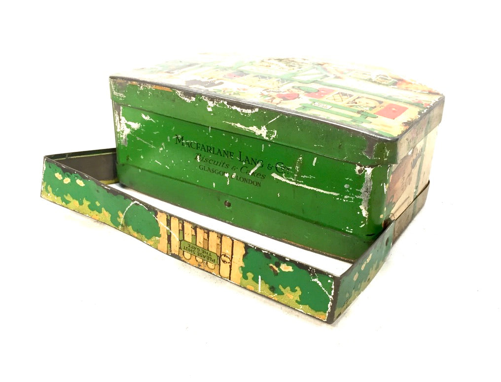The House that Jack Built" Macfarlane Lang & Co Biscuit Tin