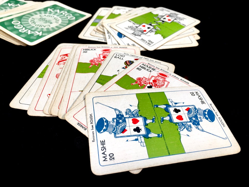 Antique Kargo Golf Playing Card Game / Complete Set / Castell Brothers c.1930