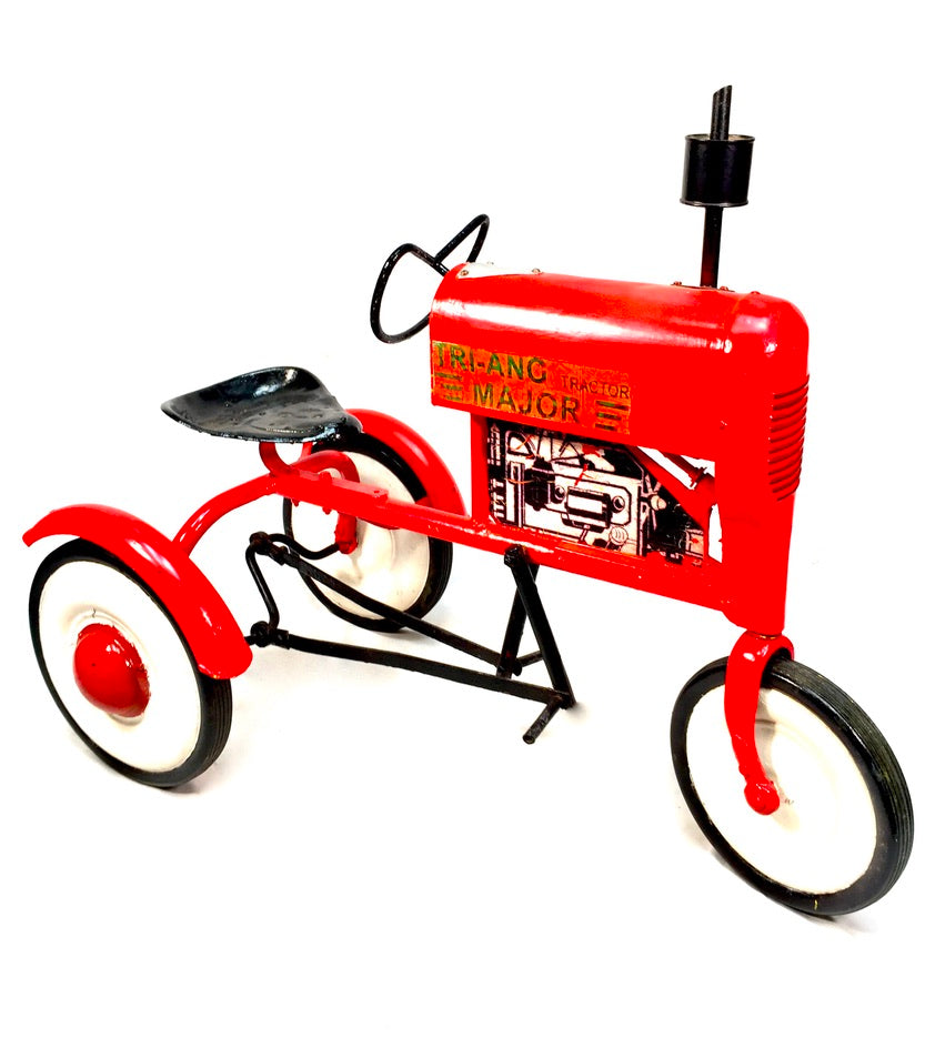 Vintage Toys - Tri-ang Major Pressed Steel Children's Red Pedal Tractor c.1960