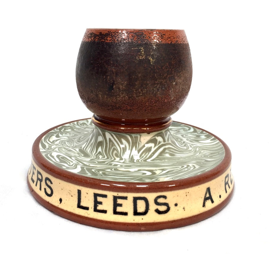 Antique Advertising - Reynolds Bar Fitters, Leeds Match Stick Holder & Striker