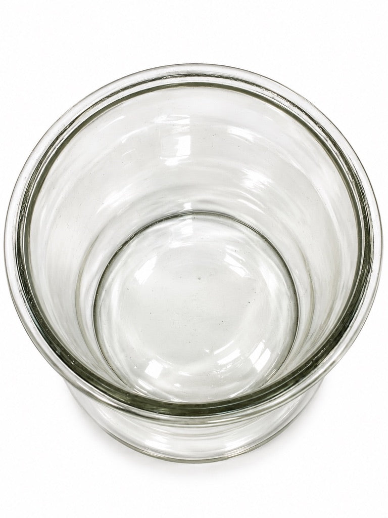 Antique Advertising - Shop Display Glass Meredith & Dew Biscuit Jar with Lid