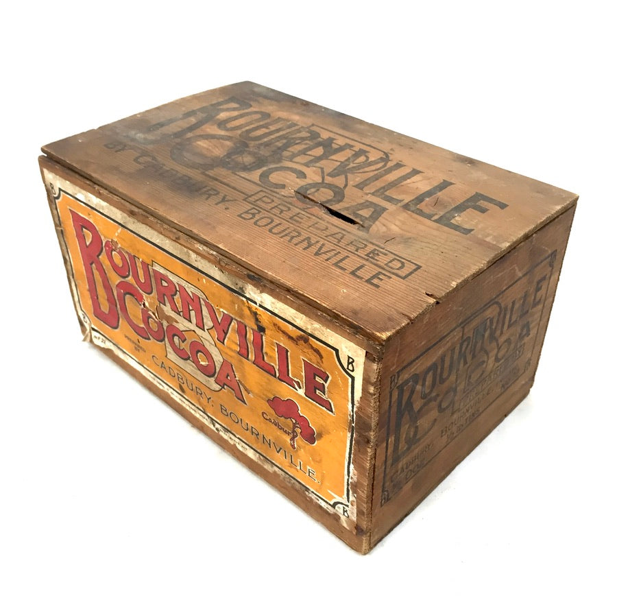 Antique Advertising - Cadbury's Chocolate Confectionery Wooden Shop Display Box