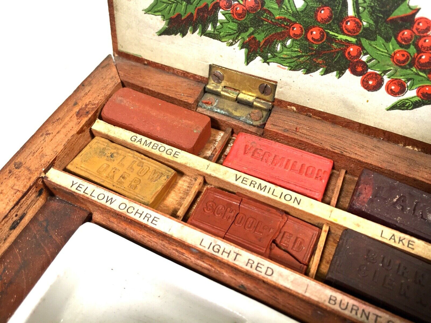 Antique George Rowney & Co Of London Artists Watercolour Paint Block Box c.1870