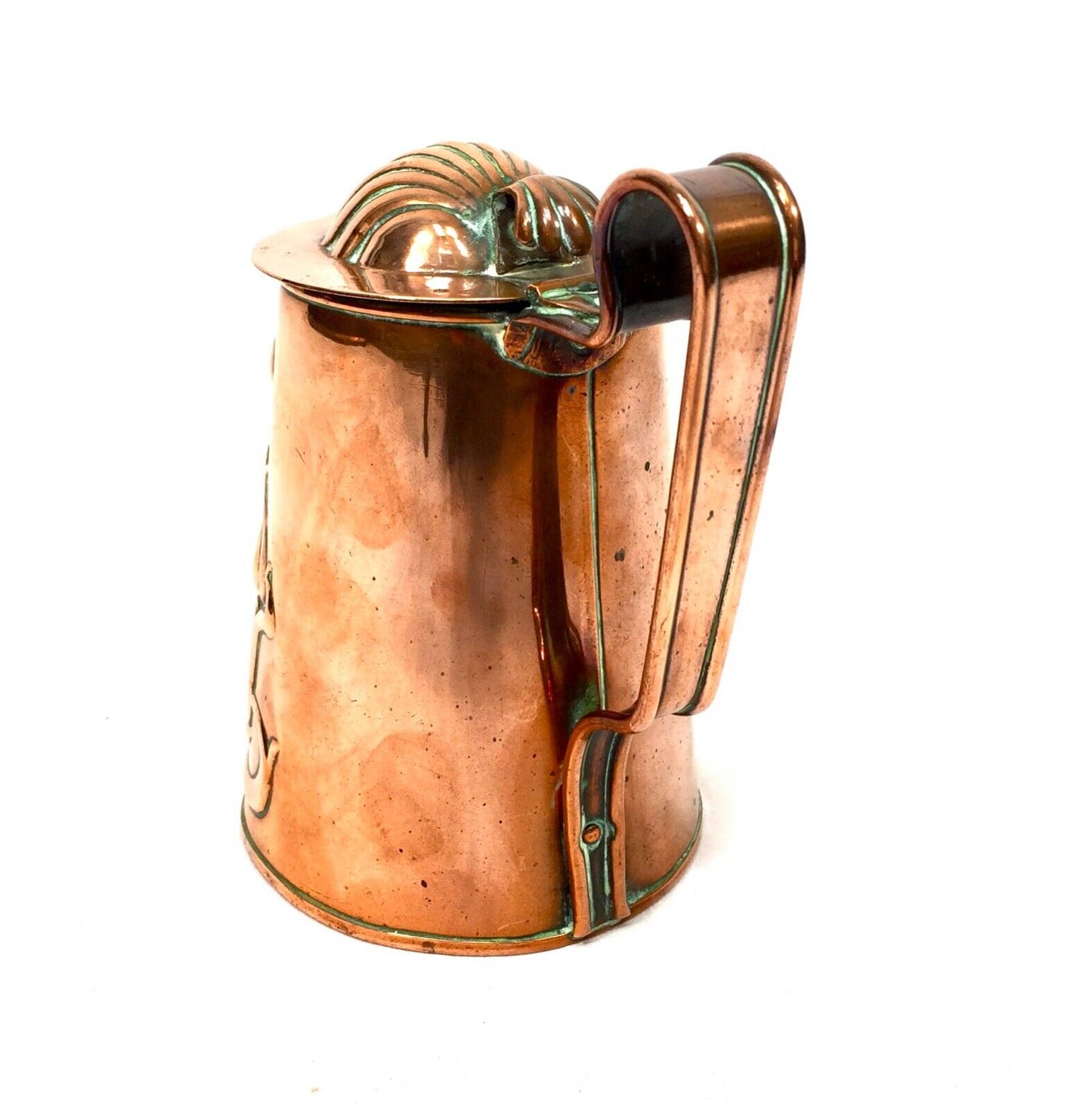 Antique Joseph Sankey & Sons Arts and Crafts Copper Jug / Edwardian / c.1905