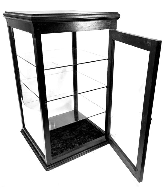 Antique Victorian Large Wooden Glazed Countertop Shop Display Cabinet c.1880