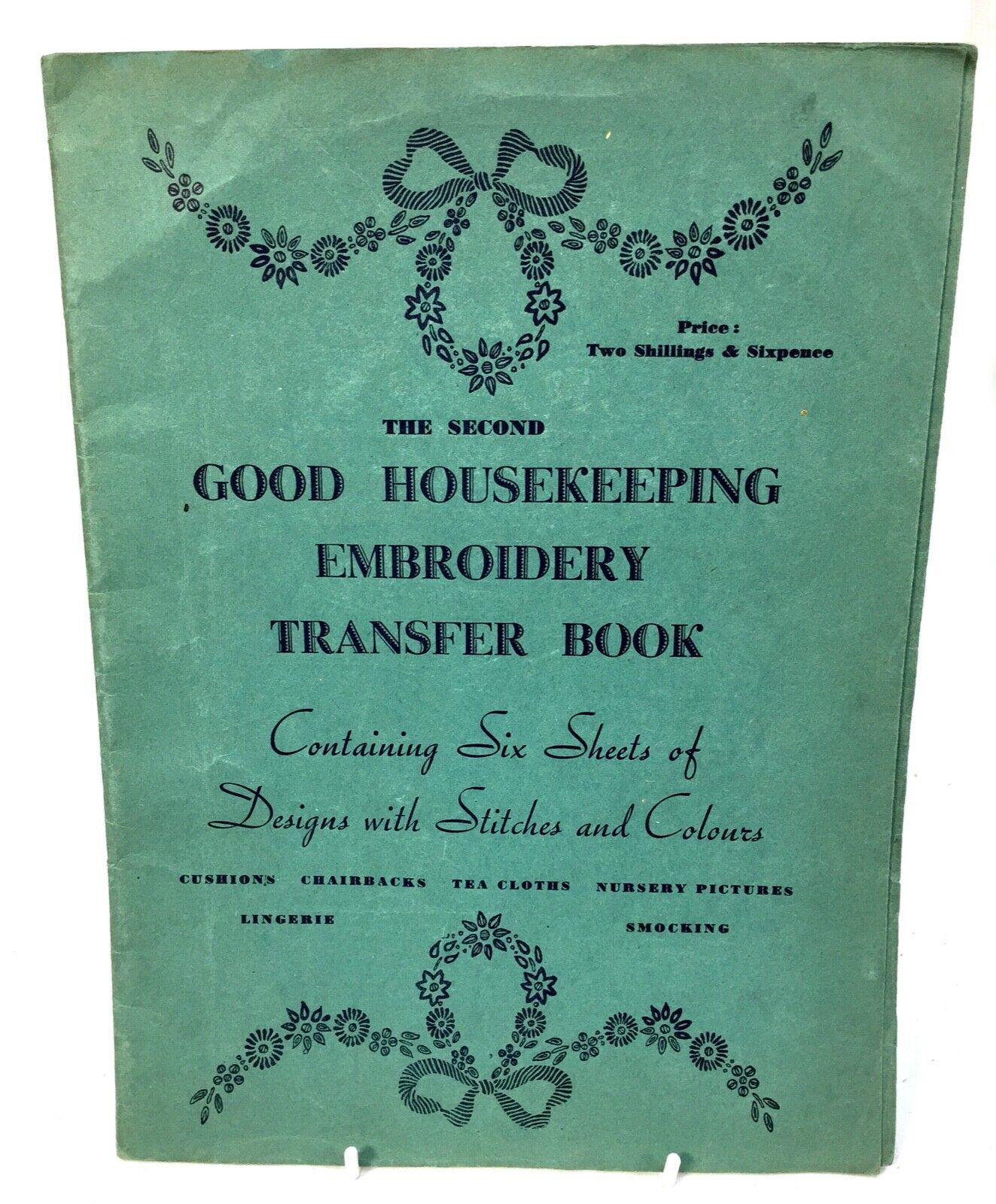 Antique Needlework Booklet - Good Housekeeping Embroidery Transfer Book