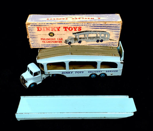 Vintage 1950s Dinky Bedford Pullmore 582 Car Transporter / Toy / Original Box