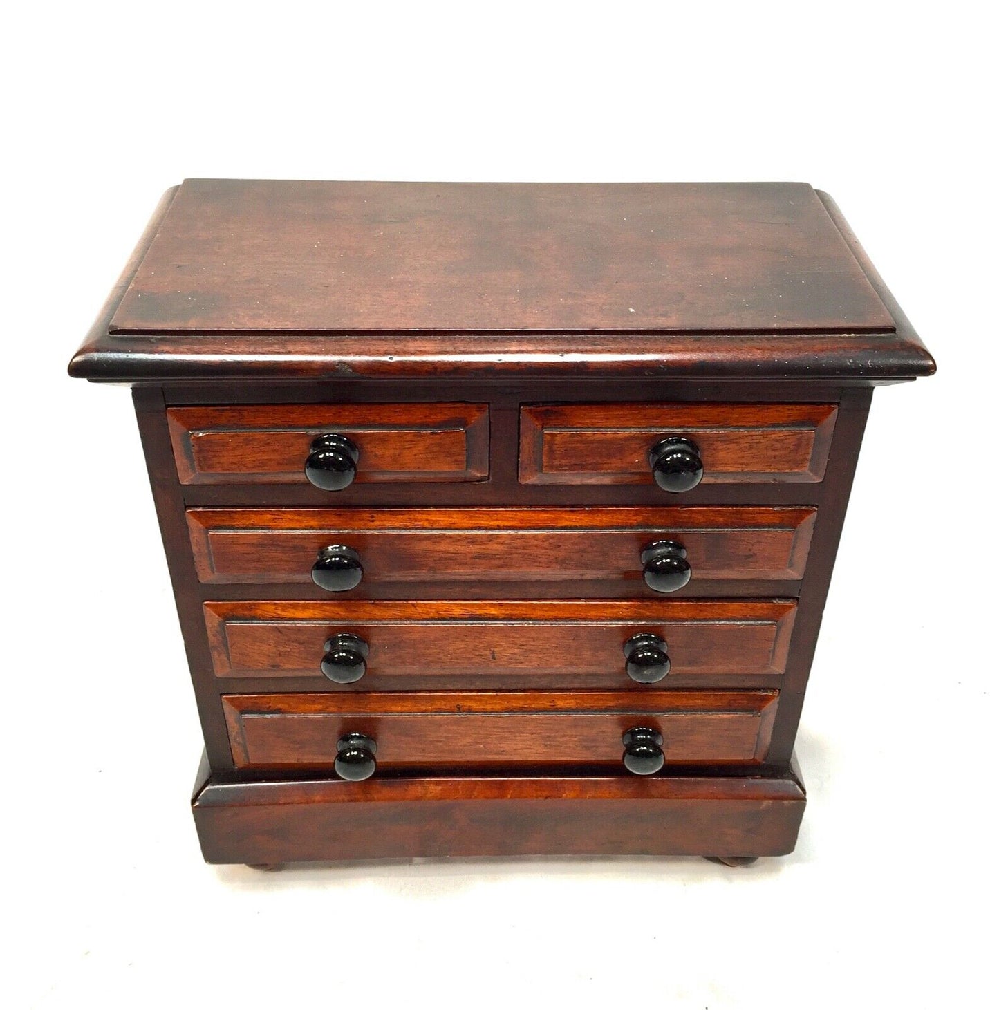 Antique Miniature 19th Century Wooden Chest of Drawers / Apprentice Furniture