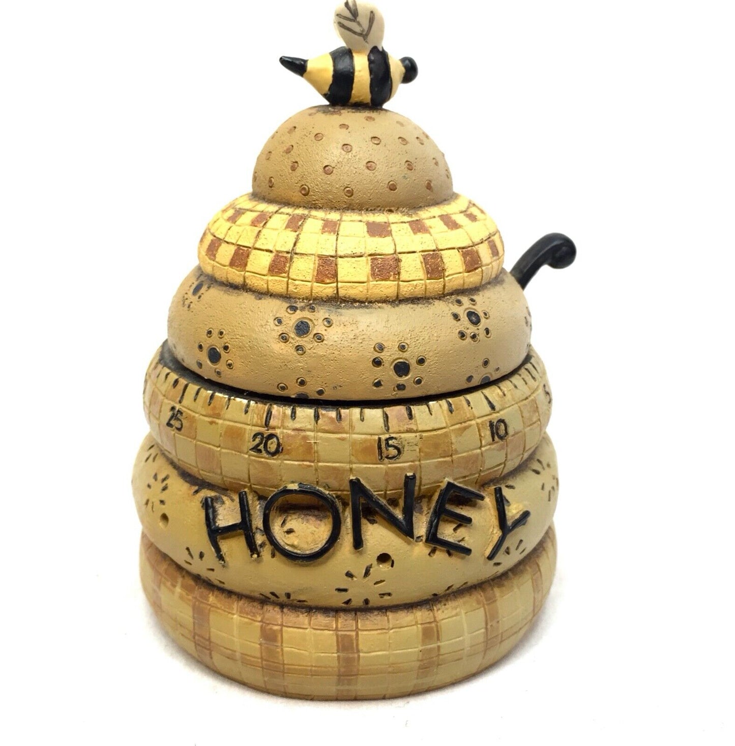 Boston Warehouse Trading Co Beehive Honey Pot Timer / 1990s Pottery / Vintage