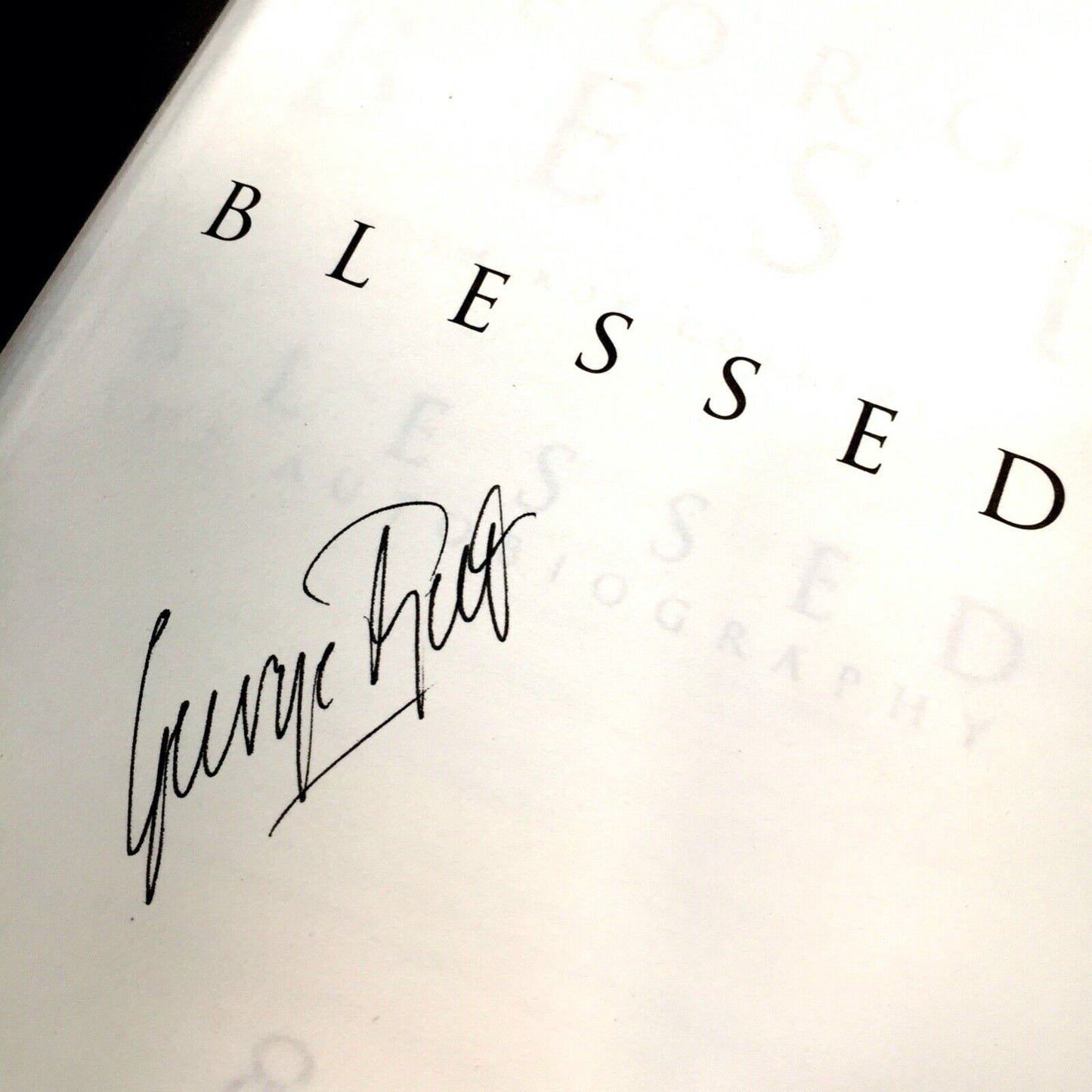 George Best Signed Book Limited Edition - "Blessed" The Autobiography Autograph