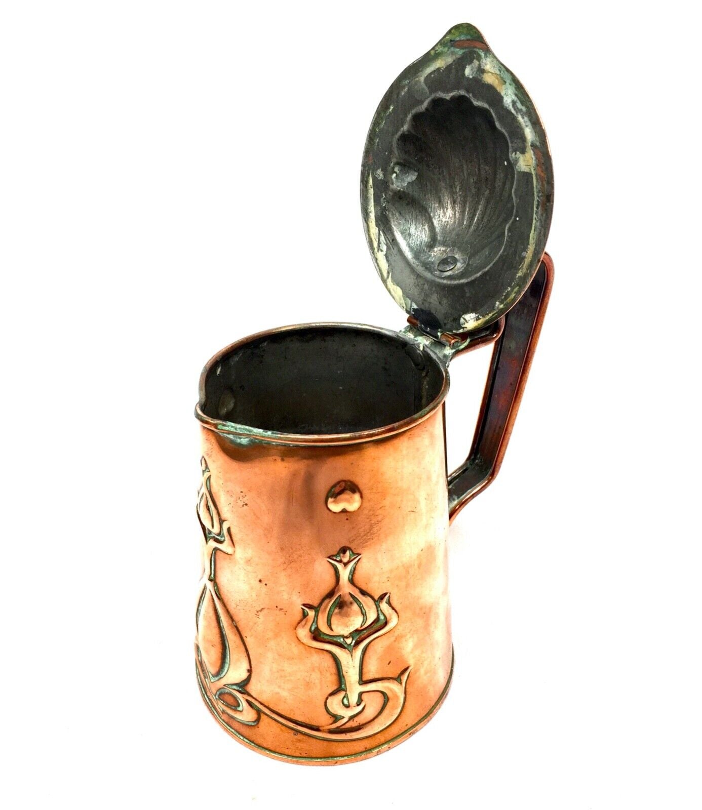 Antique Joseph Sankey & Sons Arts and Crafts Copper Jug / Edwardian / c.1905