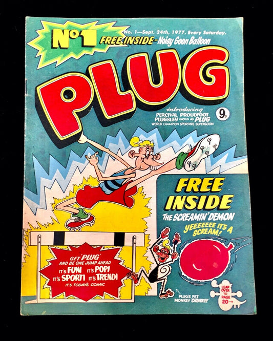 Plug comic 1st Edition Comic / September 1977 by D C Thompson & Co / Vintage