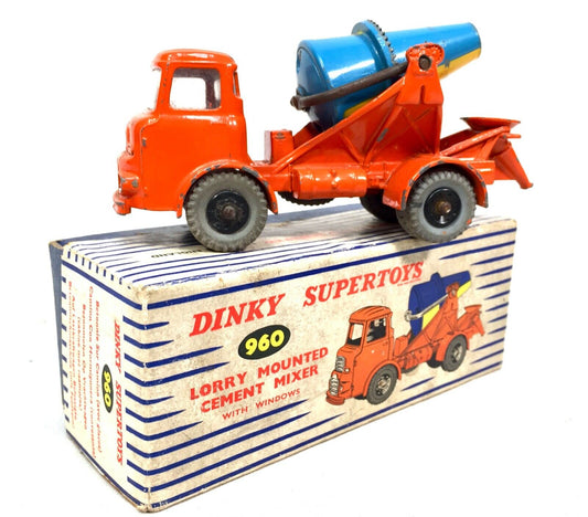 Vintage Dinky Toys No. 960 Lorry Mounted Concrete Mixer / Truck in Original Box