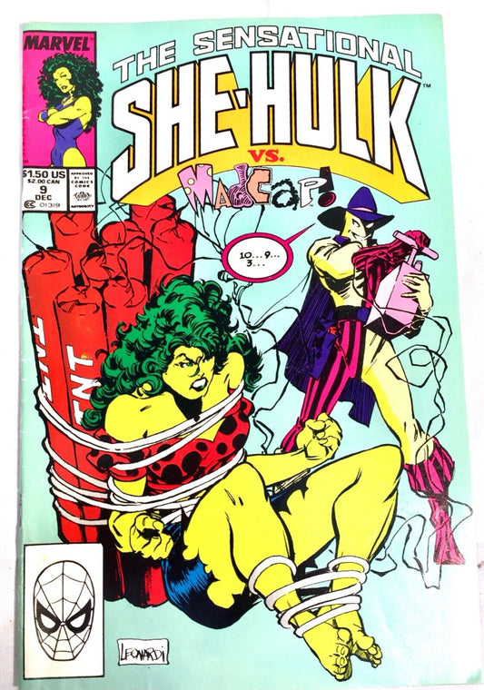 Vintage Comics - Marvel Comics The Sensational She-Hulk Issue No 9 1980s