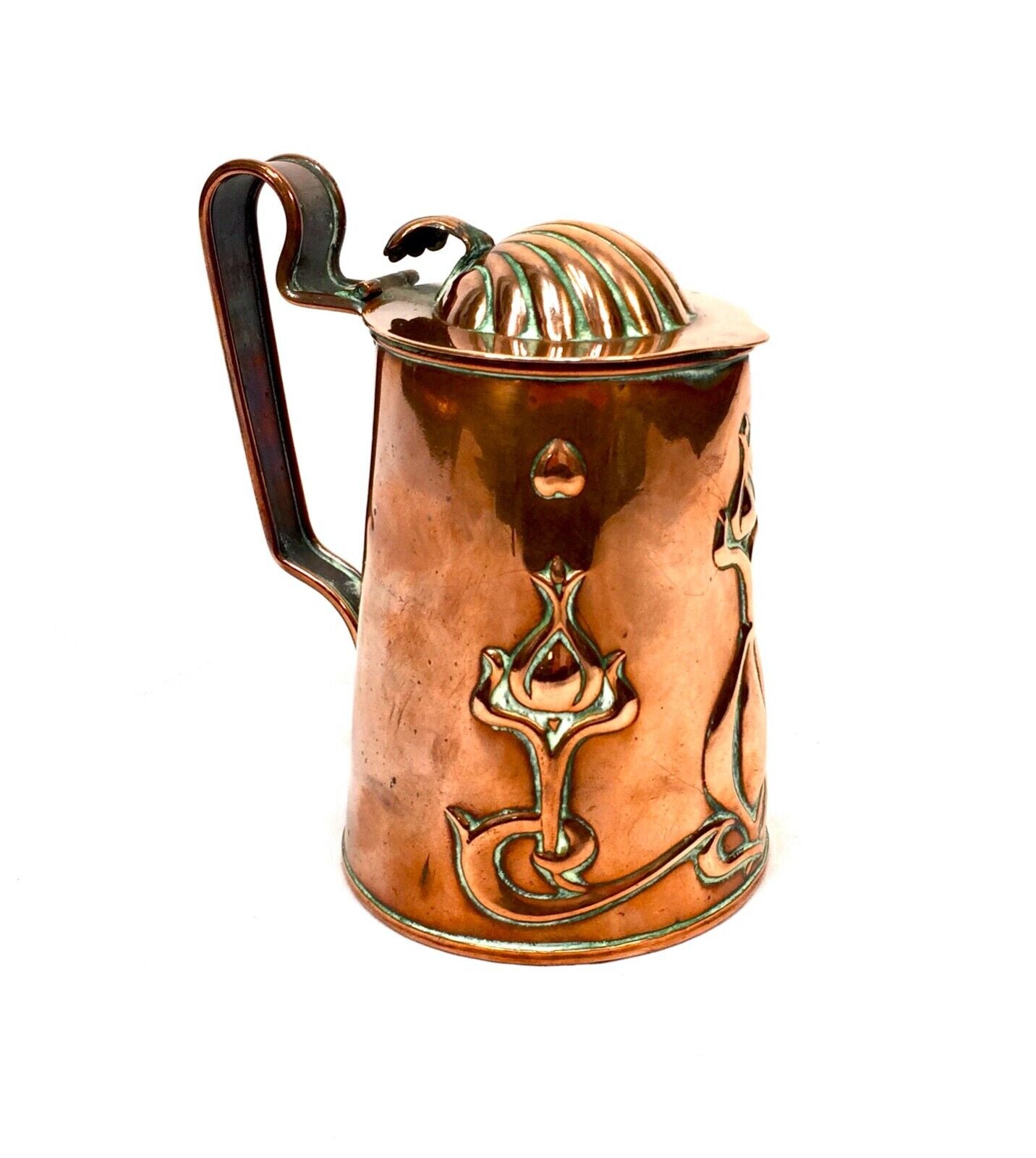 Antique Joseph Sankey & Sons Arts and Crafts Copper Jug / Edwardian / c.1905