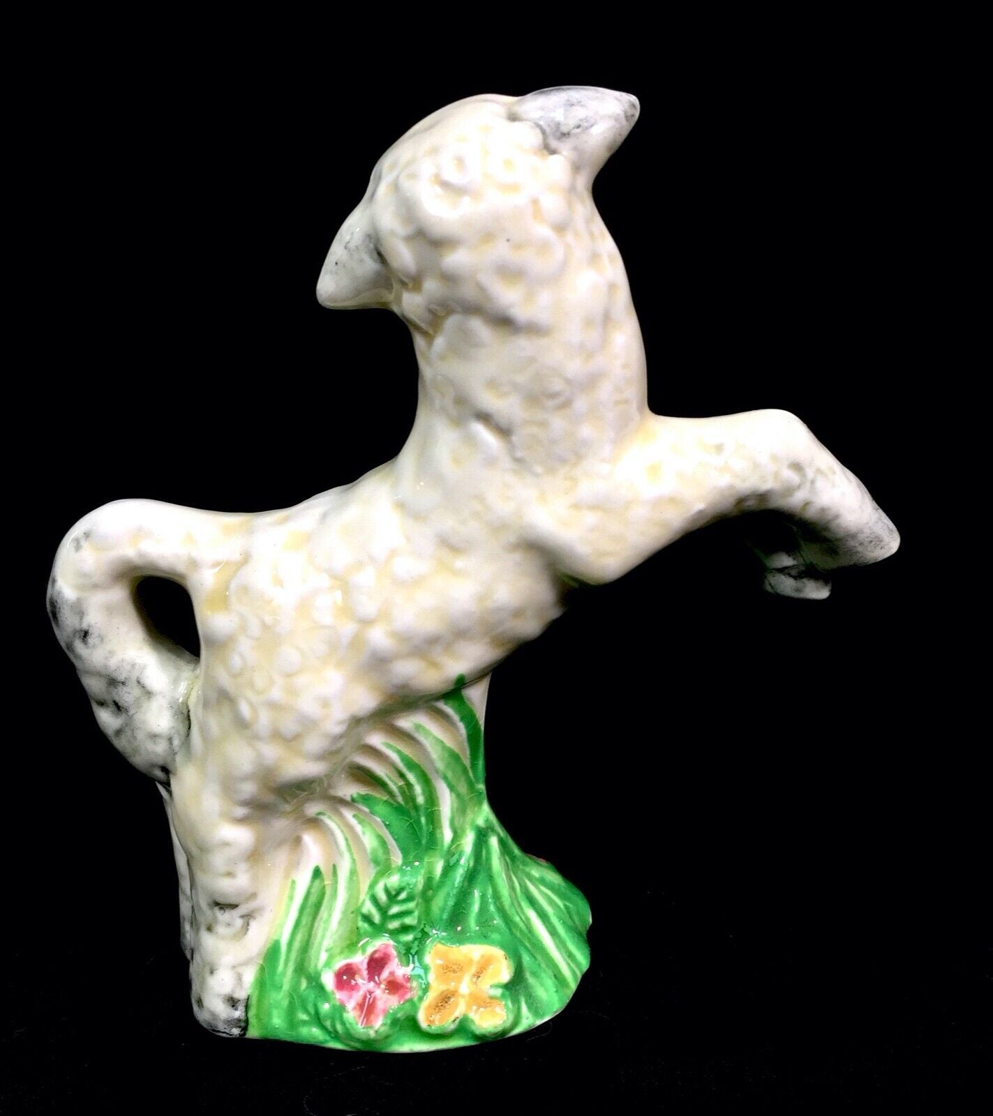 Antique Clarice Cliff - Novelty Leaping Spring Lamb Figure - Wilkinson Factory