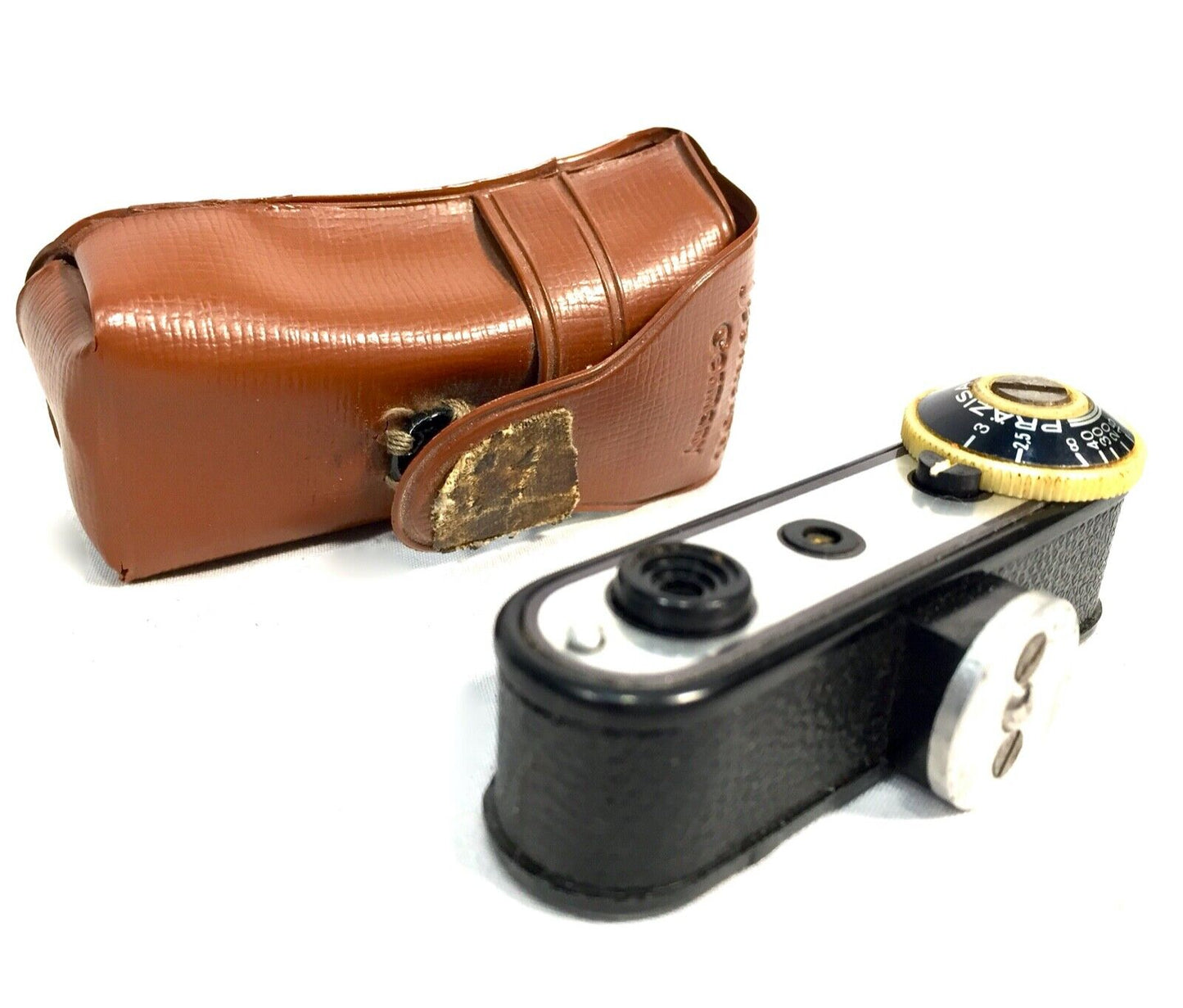 Vintage German Prazisa Auxiliary Rangefinder Attachment with Case c.1950