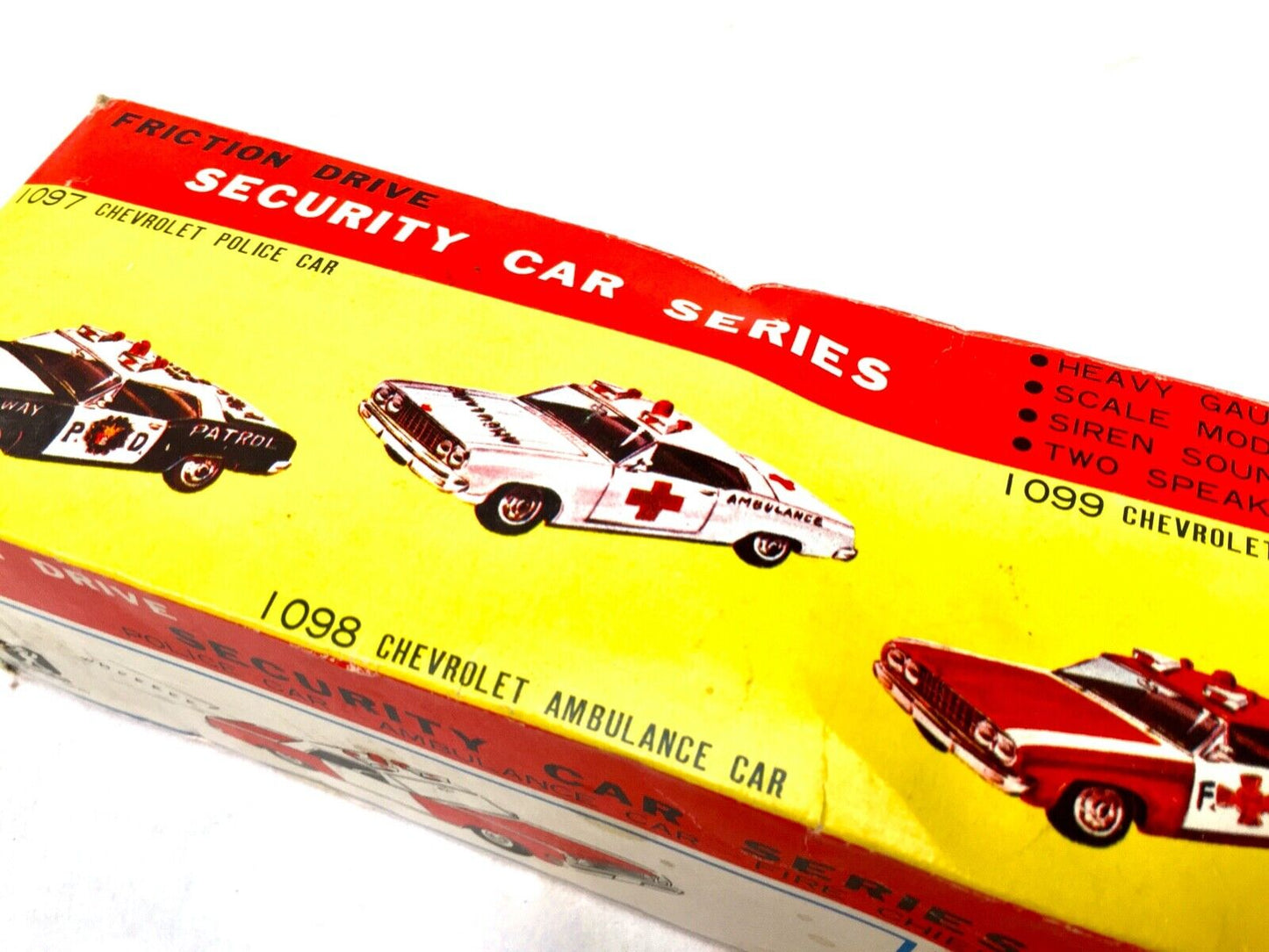 Vintage Toy - Bandai Tin Highway Patrol Car With Box / Made in Japan / 1960s