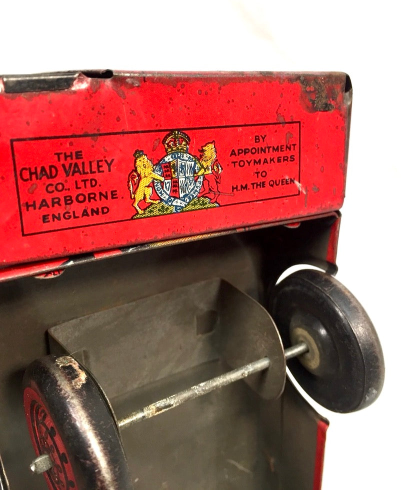 Antique Advertising Chad Valley Double Decker Bus Carr's Table Water Biscuit Tin