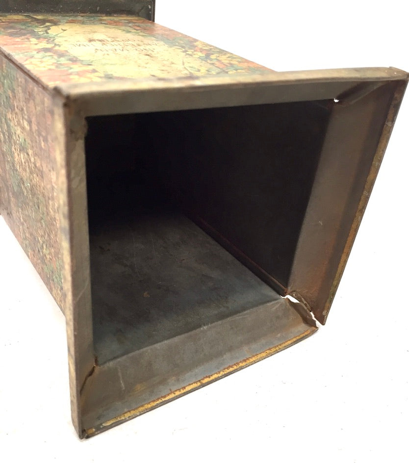 Antique Advertising - William Crawford & Sons Sundial Shaped Biscuit Tin c.1920