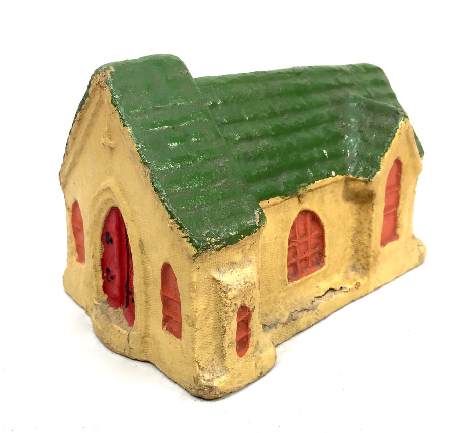 Vintage Papier Mache Collection Box For Home Church Fund Money Box / Antique