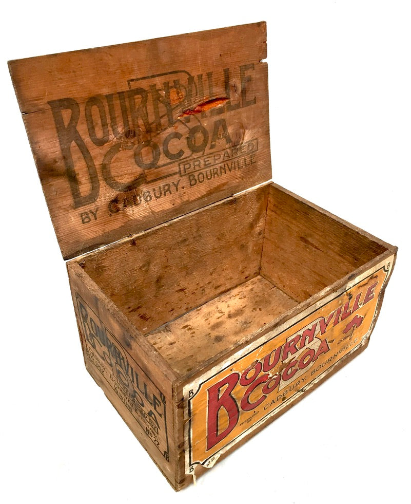 Antique Advertising - Cadbury's Chocolate Confectionery Wooden Shop Display Box