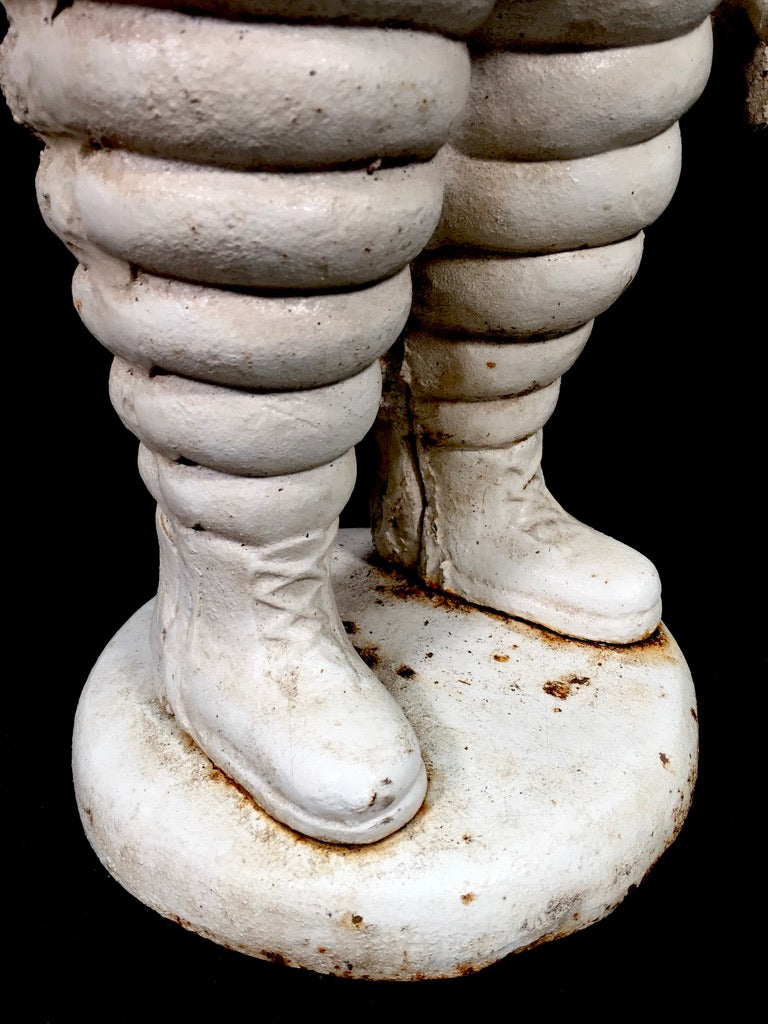 Antique Advertising 1940s Original Cast-iron Garage Michelin Man Bibendum Statue