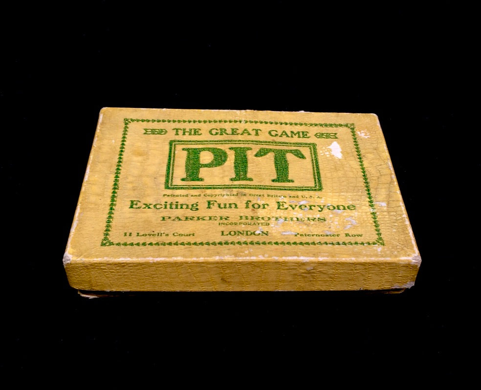 Antique Boxed Pit Trading Playing Card Game Playing Deck / Complete c.1910