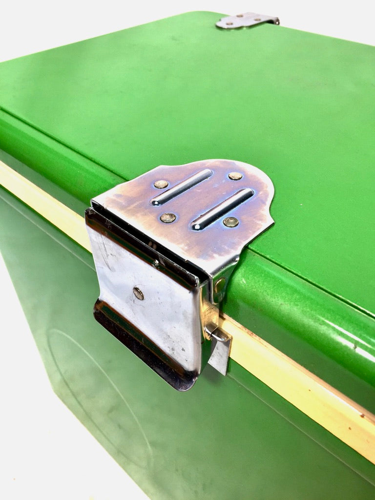 Vintage 1960s Retro Canada Dry Green Picnic Cooler Box in Original Cardboard Box