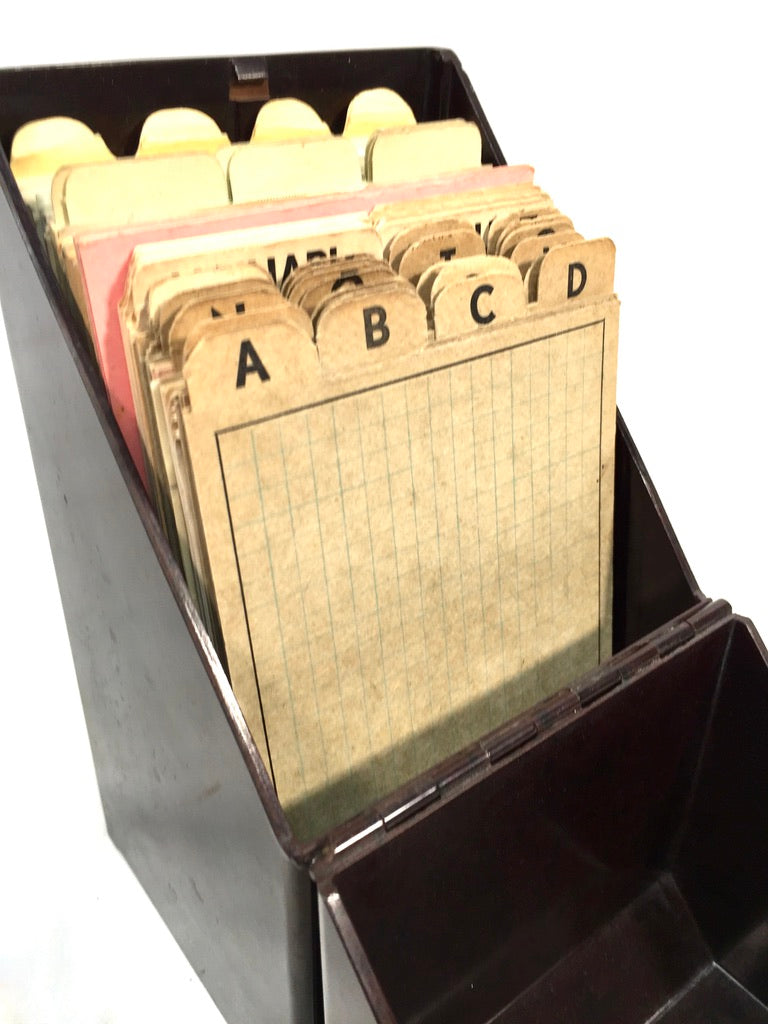 Antique "Success" Bakelite Stationery Document Holder Tabletop Index Filing Box
