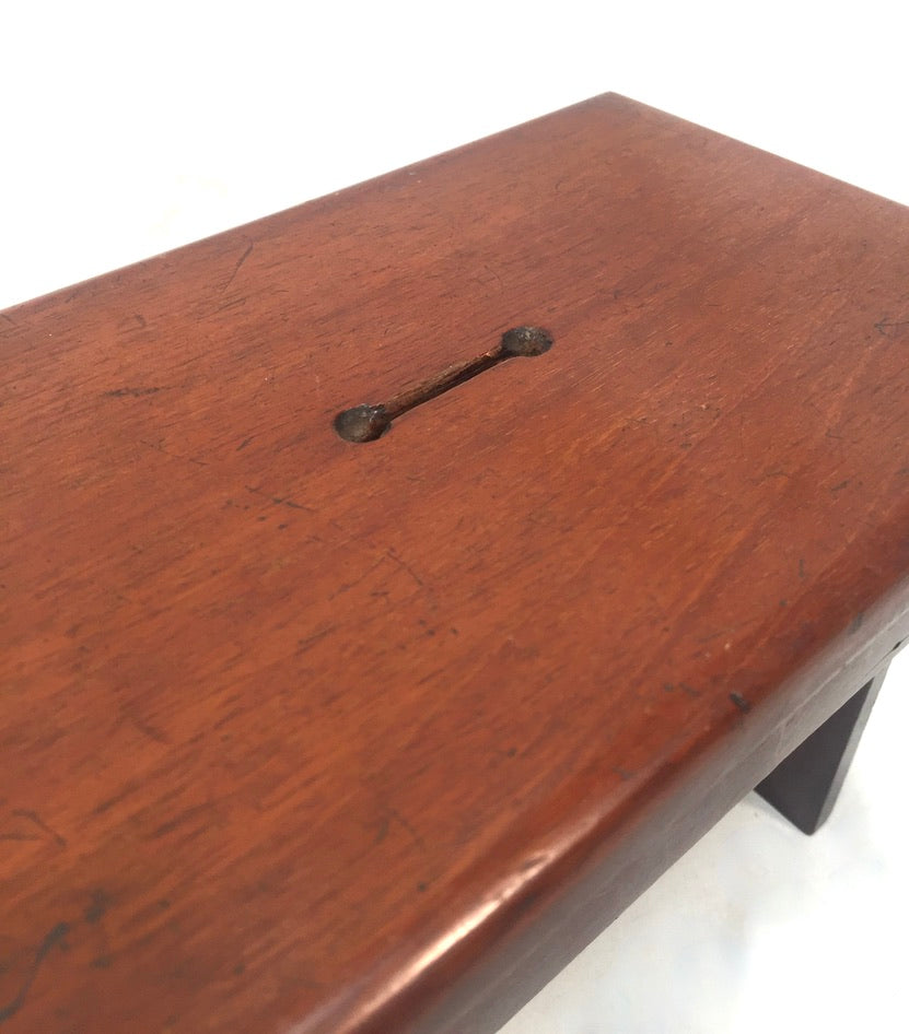 Antique Wooden 20th Century Money Box / Collection Box / Treen / Miniature Table
